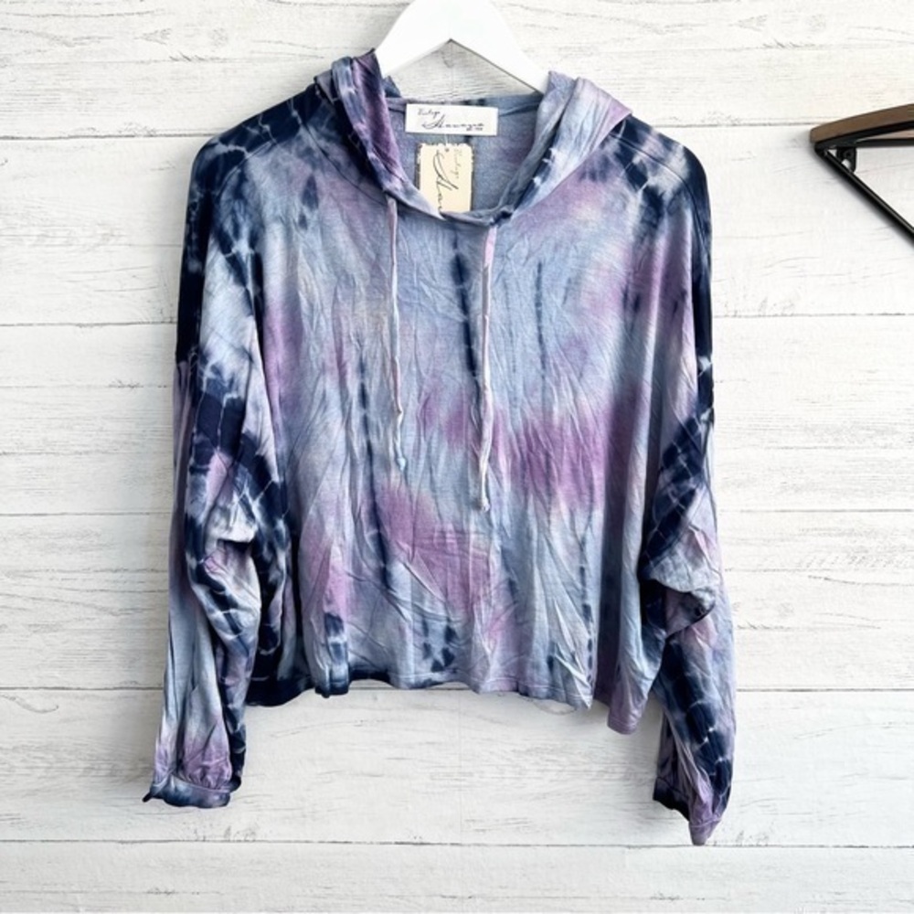 Vintage Havana Tie Dye Cropped Hoodie Size Small NWT